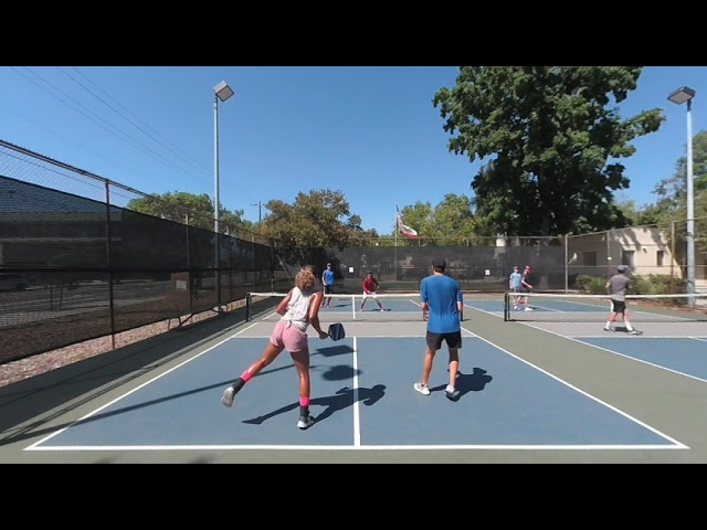 VR Pickleball VR180 Oculus Vuze 3D Jessie Aaron Jeff Julio