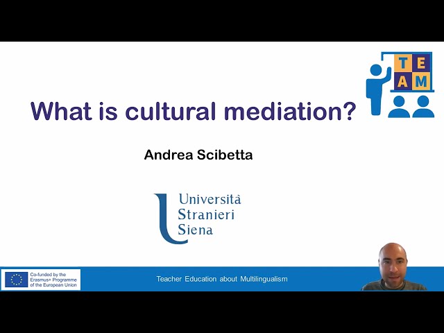 1.3 What is cultural mediation?