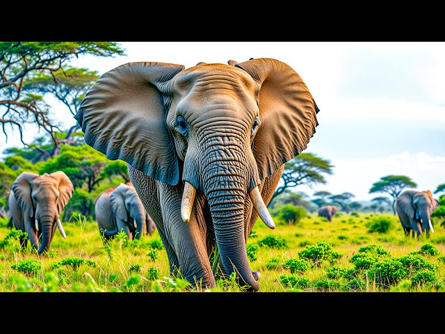 4K Wild Animals African - Soothing Relaxing Piano Music with Scenic Relaxation Film