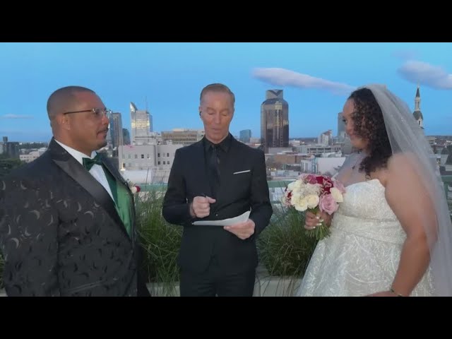 ABC10 helps a happy couple get hitched on live TV