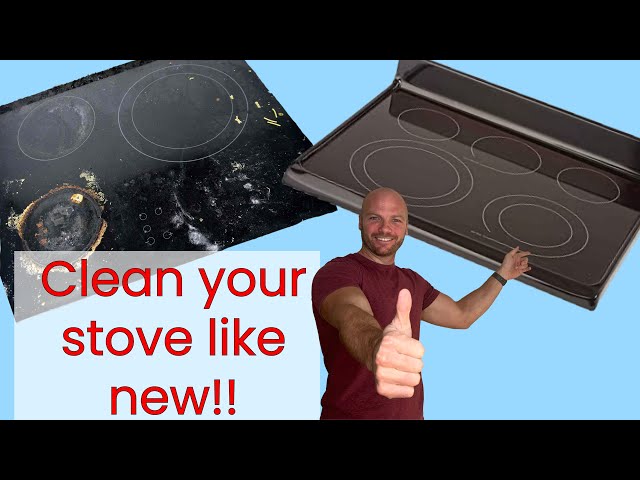 How to clean a glass top stove/cooktop - Fast and easy