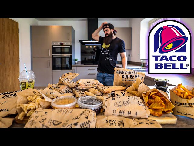 THE ENTIRE TACO BELL MENU CHALLENGE | BeardMeatsFood