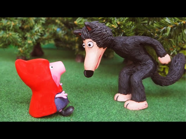 Little Red Riding Hood and the Big Bad Wolf with Peppa Pig's toys 💖 Storytime and Songs