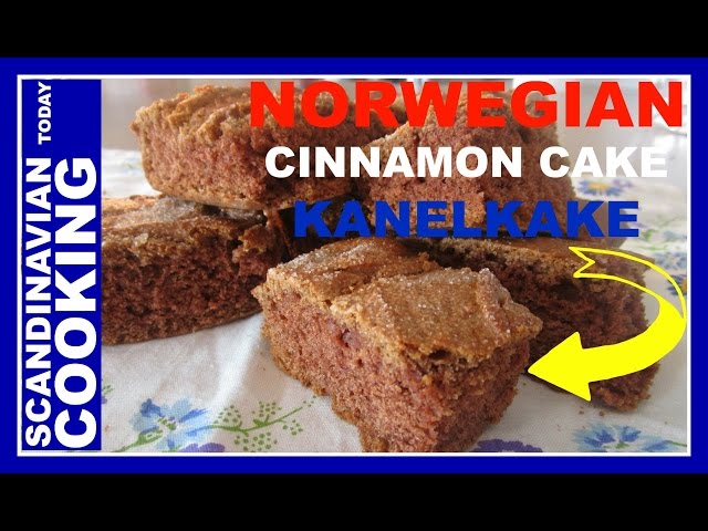 How To Make An Easy Norwegian Cinnamon Cake 🍰 KANELKAKE