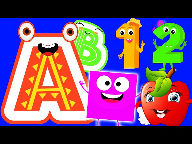 Learn ABC Phonics Shapes Numbers Colors | Preschool Learning Videos For 3 Year Olds | #kidsvideos