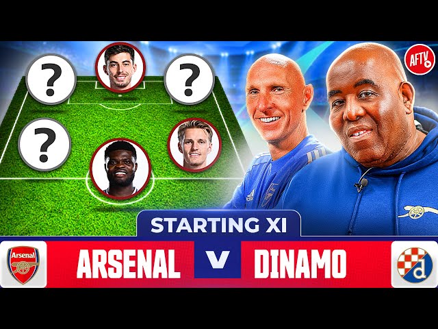 Starting XI Live | Arsenal vs GNK Dinamo Zagreb | Champions League