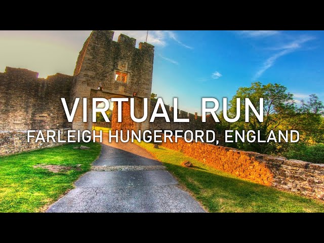 Virtual Run | Farleigh Hungerford Castle in Spring | Treadmill Running Scenery