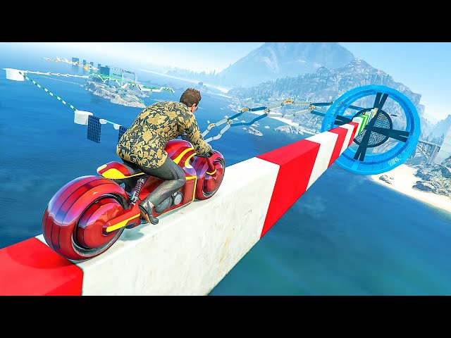 CRAZY Parkour Stunt Race ▸ GTA 5 Online | NO COPYRIGHT GAMEPLAY for TIKTOK & YOUTUBE | 563