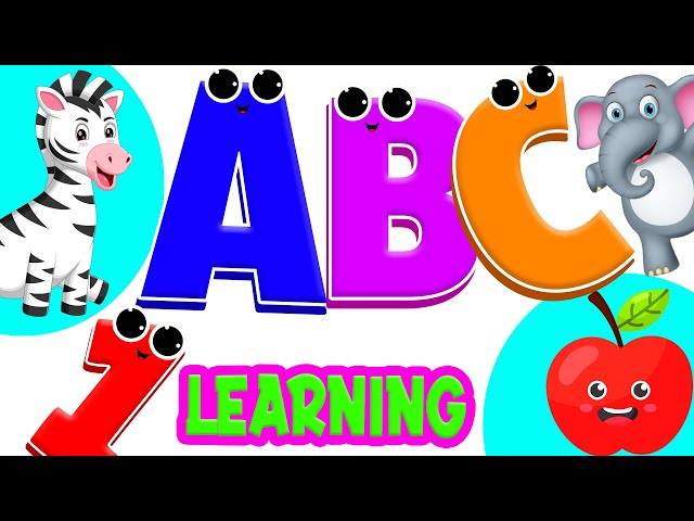 Toddlers Learning Videos For 3 Year Olds | Educational Videos For Kids | ABC,123,Shapes and Fruits