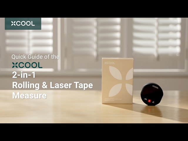 Quick Guide of the xCool 2-in-1 Rolling & Laser Tape Measure