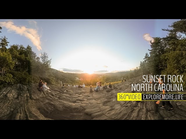 Sunset Rock In Highlands North Carolina | 360° Video