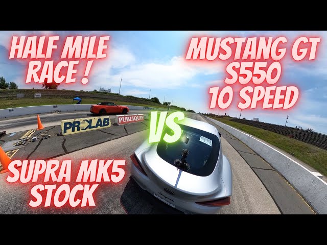 Drag Race Mustang GT VS Supra MK5