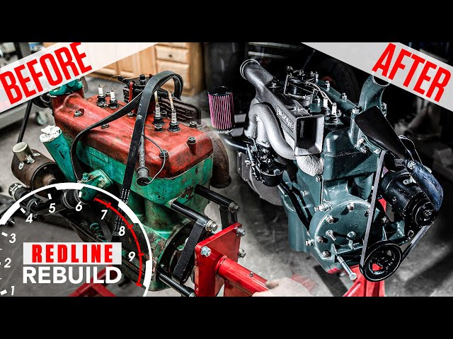 Ford Model A 4-cylinder engine rebuild time-lapse | Redline Rebuilds - S3E4