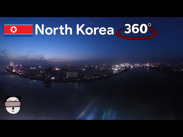 🇰🇵360° Inside North Korea: Pyongyang At Night | Pyongyang, North Korea