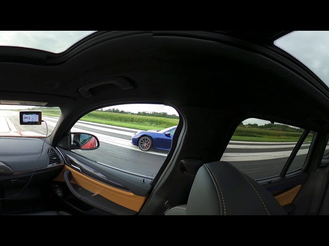 BMW X3M comp vs 2020 Porsche 992 30-140+ GoPro 360 view !