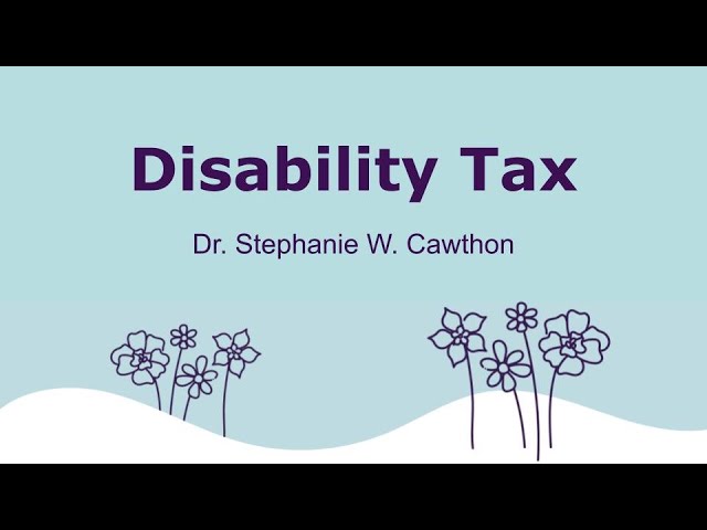 The Disability Tax