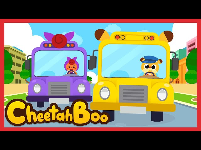 Roda di bus 🚌 | Kompilasi tentang Kendaraan dan Transportasi | Lagu Anak | #Cheetahboo