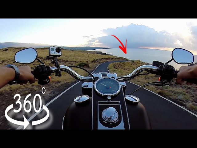 VR 360° Video Amazing MotorCycle Ride At Max Speed