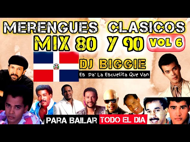 MERENGUE CLASICO MIX BAILABLE DE LOS 80 Y 90 VOL 6 DJ BIGGIE #merengueclasico #merenguemix