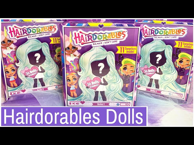 HAIRDORABLES Surprise Dolls Series 1 Toy Unboxing and Review