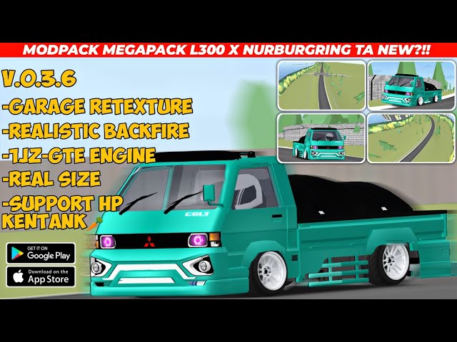 MODPACK MEGAPACK | L300 | NURBURGRING TA | 1JZ-GTE SOUND | BACKFIRE |fr legends v. 0.3.6 mod apk