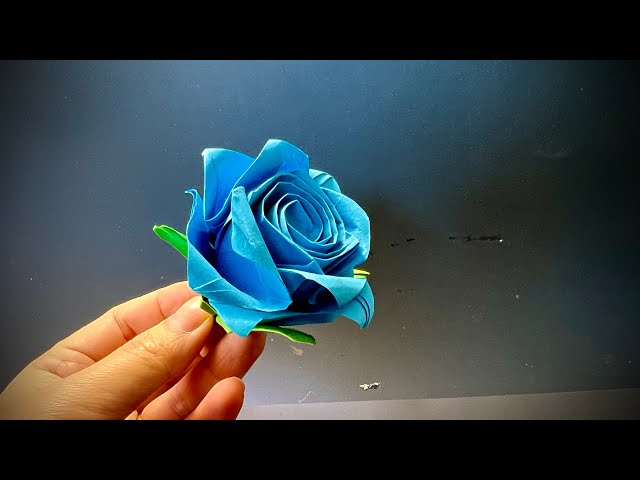 how to make a beautiful paper rose - rose origami (method 2)