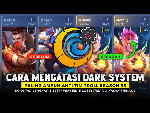 BOSEN MAIN RANK KALAH MENANG ? Counter Aja Dark System Moonton di Season 35 - AUTO WINSTREAK LAGI