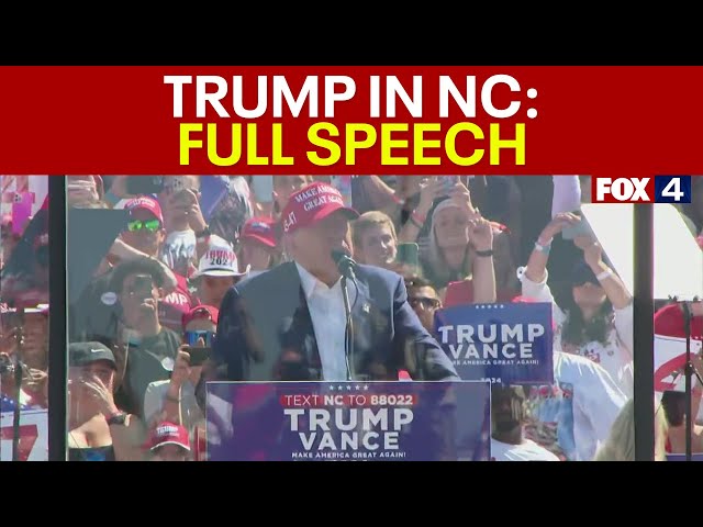 Trump Rally in North Carolina: FULL SPEECH