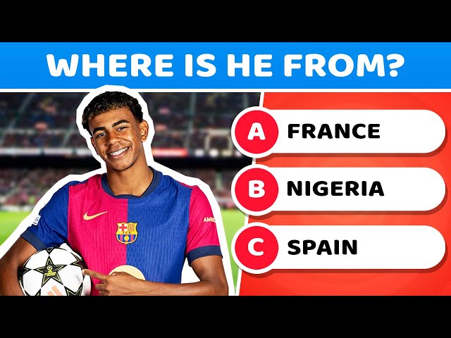 🚩Guess the Football Player's Country - Football Quiz