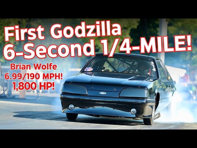 First 6-Sec Godzilla 1/4-Mile | Brian Wolfe Explains Everything about His 1,800HP 7.3L Ford Mustang