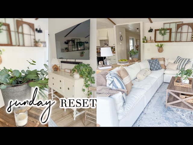 SUNDAY RESET // WEEKLY CLEANING MOTIVATION // CLEAN WITH ME // CHARLOTTE GROVE FARMHOUSE