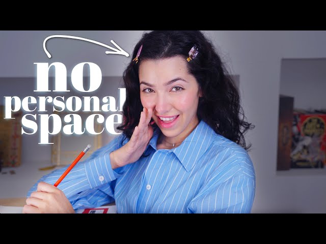 ASMR Girl at the back of the class invades your personal space ✨ (Spanish subtitles)