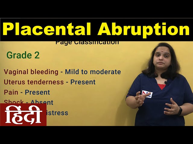 Antepartum Hemorrhage in Hindi | Placental Abruption| Clinical Types Grading Signs | Nursing Lecture