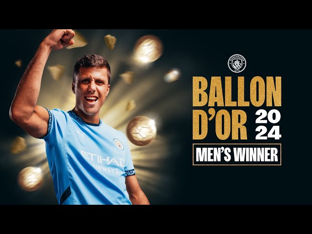 RODRI! Ballon d'Or 2024 Men's Winner!