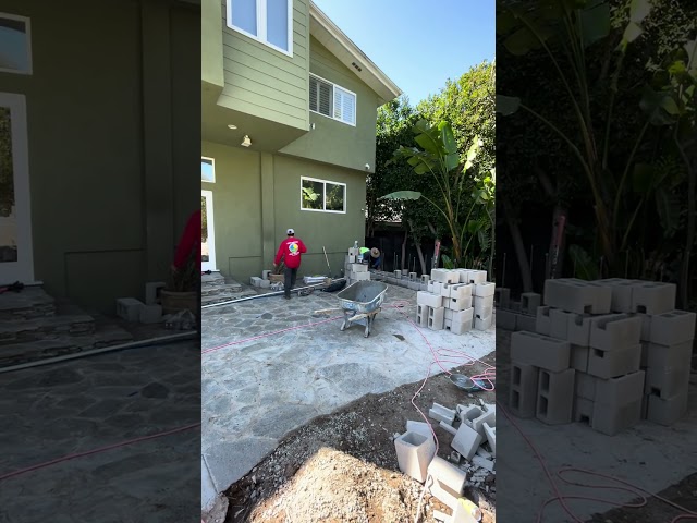 Building BBQ with Block wall