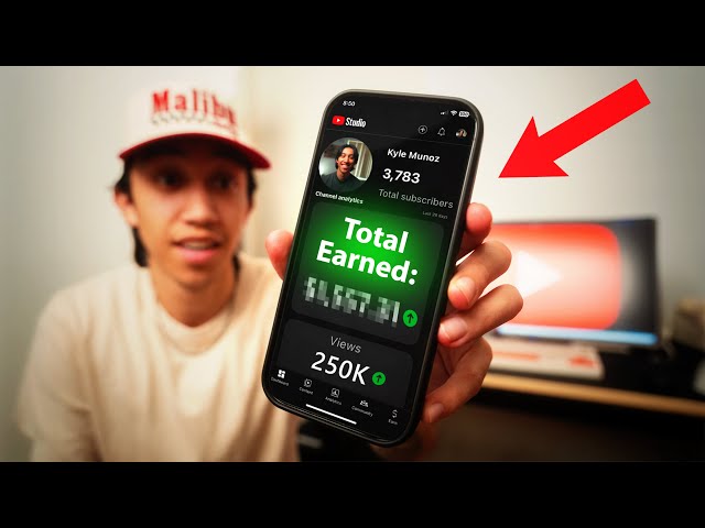 How much MONEY I ACTUALLY Made on YouTube with 1K-3K Subscribers