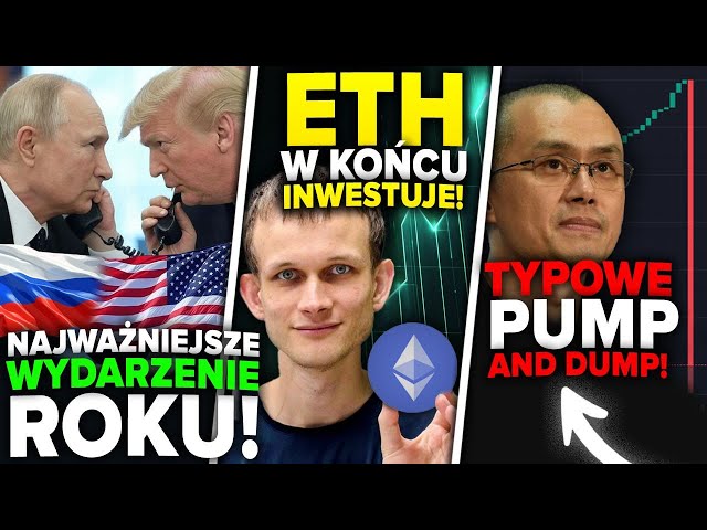 TRUMP GODZI SIĘ Z PUTINEM? Bitcoin ZNIKA z Giełd, Fundacja ETH Zaskakuje Rynek (CZ i MEMY)