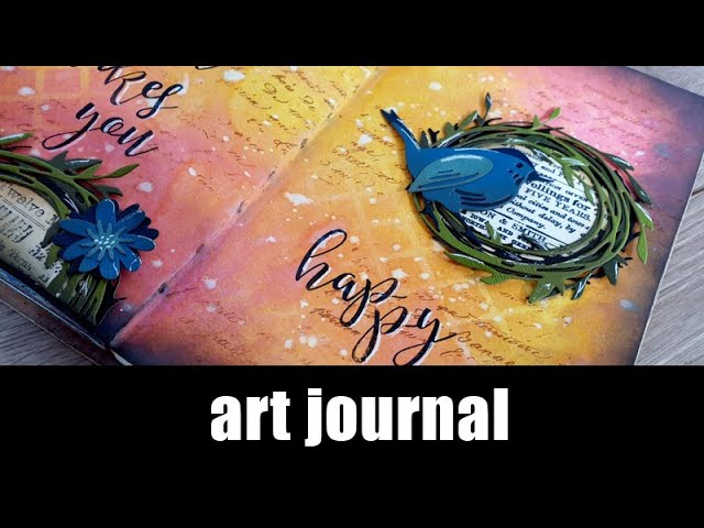 art journal | oxide sprays and die cutting