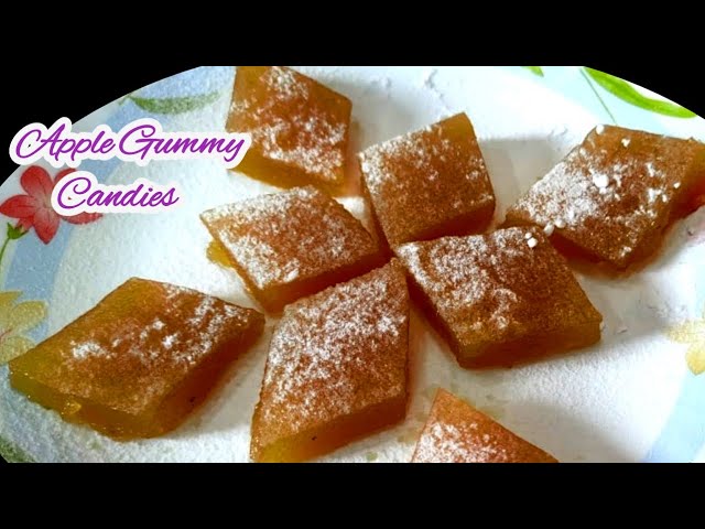 Apple jelly candy | home made gummy candy recipe | jelly candy recipe |