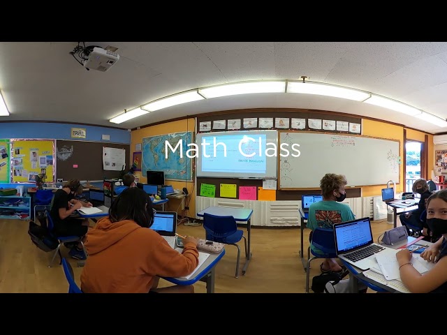 Middle School - Math Class - 360 Video