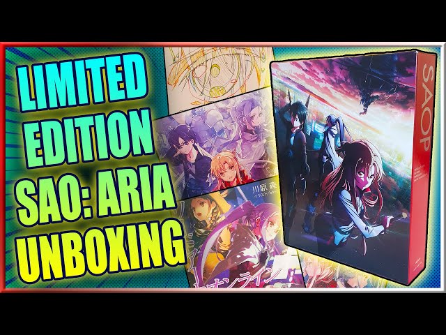 LIMITED EDITION Sword Art Online Progressive -Aria of a Starless Night- Japanese Bluray Unboxing!