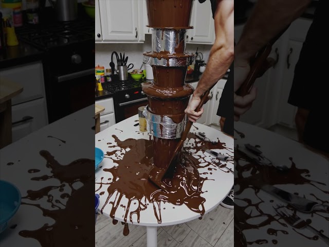 😱 ¡Construí una Fuente de Chocolate Gigante DIY... y Convirtió Mi Cocina en un Dulce Desastre! 😱 🍫💥🏡