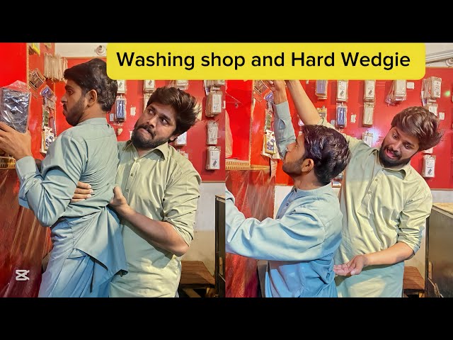 Hard Wedgie with Shopkeeper | Wedgie girl funny video | Wedgie & Fart | Wedgie videos