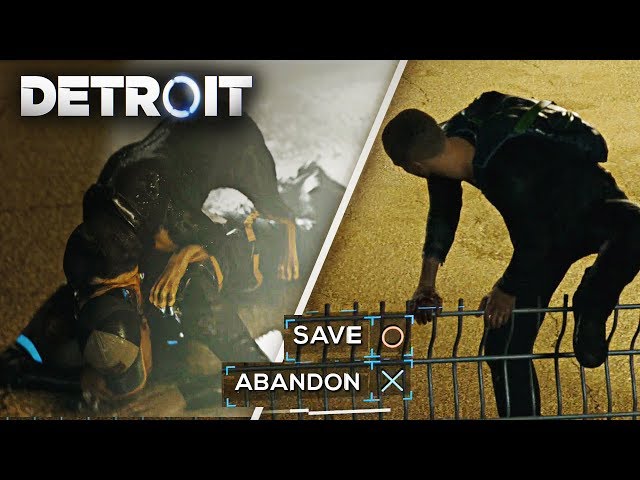 Save John vs Abandon John (All Outcomes) - DETROIT BECOME HUMAN