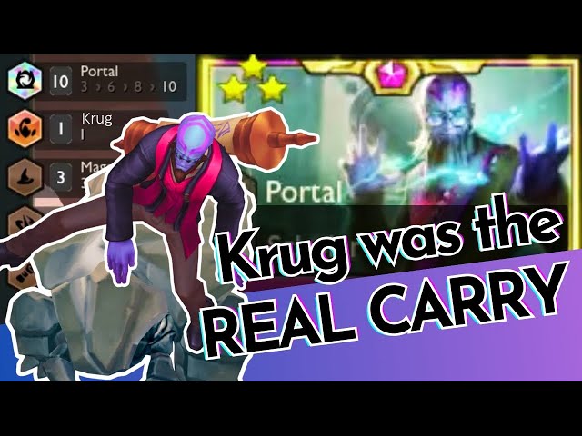 How A ⭐⭐⭐ Krug defeated 3 Star Olaf and 3 Star Karma | 10 Portal | TFT