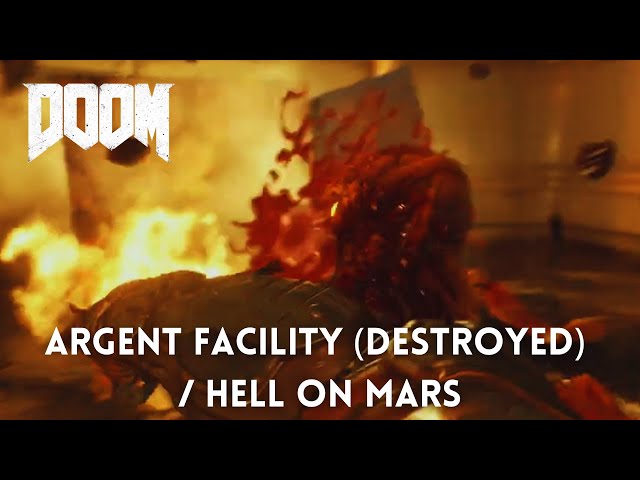 DOOM (2016) - Walkthrough 2K 60FPS HDR - Argent Facility (Destroyed) / Hell on Mars