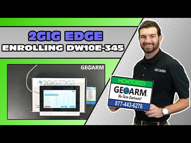 2GIG EDGE: Enrolling DW10e-345 Door/Window Contact