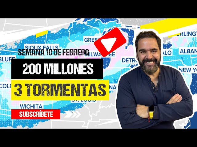 200 millones bajo amenaza de tiempo invernal