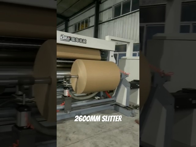 2600mm kraft paper slitting rewinding machine #kraftpaper #paper #slitter #slittingmachine