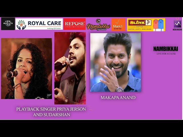 Nambikkai live | Priya Jerson | Sudharsan Ram| Makapa